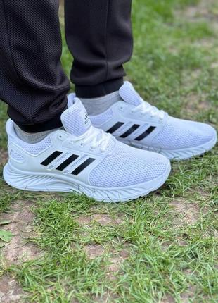 Весенне-летние мужские кроссовки adidas white6 фото
