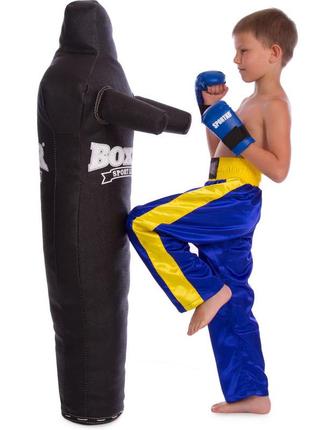 Манекен тренувальний для єдиноборств boxer 1021-02 чорний6 фото