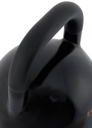 Гиря стальная окрашенная черная zelart ta-7795-8 8кг черный4 фото