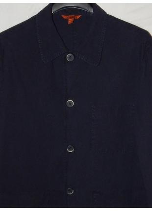 Овершот visal garment dyed overshirt garzoto navy barena venezia. size 48it5 фото