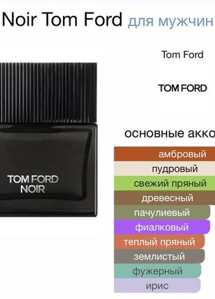 Noir tom ford парфюмированная вода для мужчин оригинал