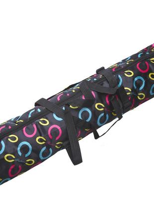 Чохол-сумка для фітнес килимка zelart yoga bag fashion fi-6011 чорний