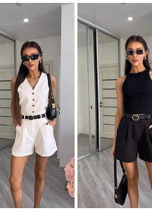 Базовые женские шорты из костюмной ткани