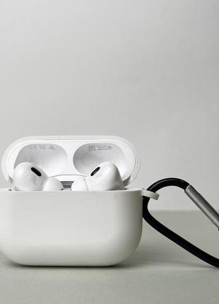Чохол з карабіном для airpods pro 2 (білий)