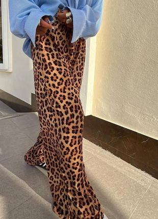 Штани брюки лео леопардові штани стильні трендові3 фото