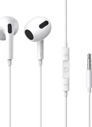 Наушники baseus encok wired h17 (3,5mm) (white)