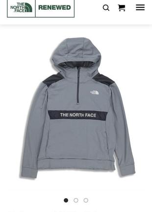 Кофта худи флиска серая the north face на подростка 11-12 лет4 фото