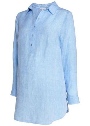 Блуза сорочка рубашка zara льон лляна h&amp;m2 фото