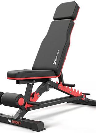 Лавка тренувальна hop-sport hs-2090hb із фіксатором для ніг