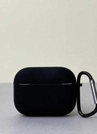 Чохол з карабіном для airpods pro (чорний)