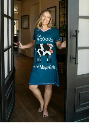 Гарненька хатня сукня-футболка,нічна сорочка 44/52