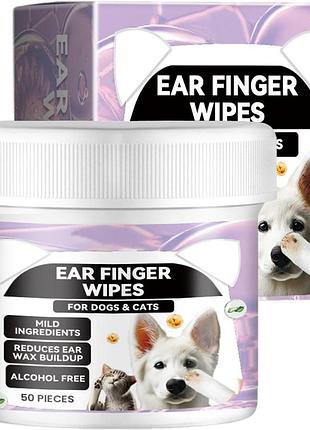 Серветки для чищення вух хатніх тварин 50 шт.