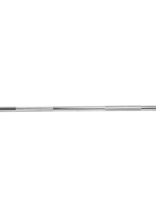 Штанга фиксированная прямая обрезиненная zelart rubber coated barbell ta-2685-30 длина-95см 30кг2 фото