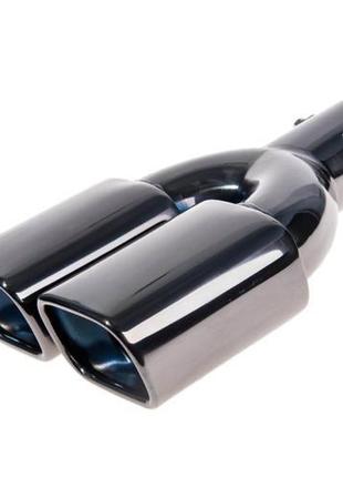 Насадка на глушитель нг-0352-bk , внутр.d 64мм/дл. 280мм/2*внеш. 107*70мм