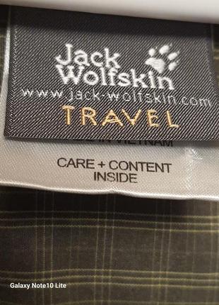 Jack wolfskin стильная легкая летняя рубашка из лиоцелла и хлопка5 фото