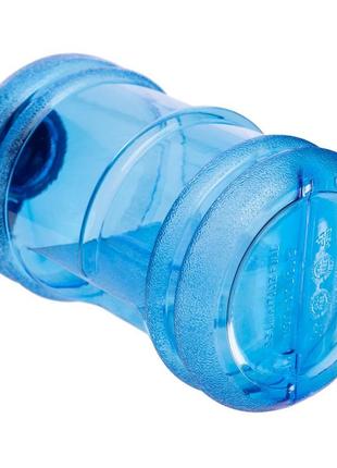 Пляшка для води zelart бочечка fi-7155 2200 мл кольору в асортименті4 фото