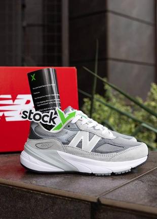 Жіночі кросівки new balance 990v6 grey white1 фото