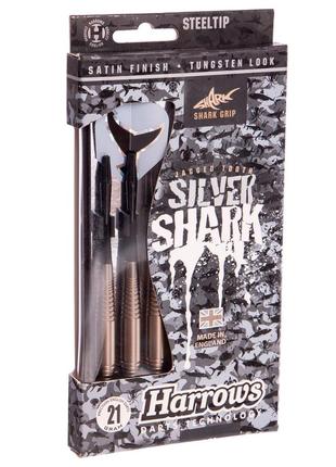 Дротики для игры в дартс harrows silver shark b623-21 21гр 3шт