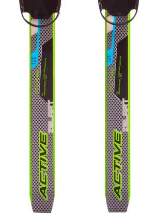 Лыжи беговые детские в комплекте с палками zelart sk-0881-110b цвета в ассортименте10 фото