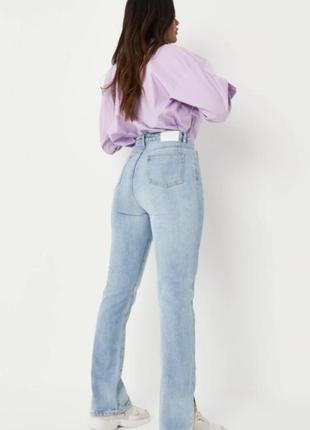 Джинси slim fit жіночі missguided  блакитні великий розмір батал3 фото