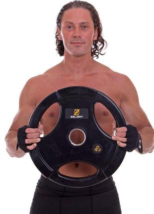 Диски (диски) прогумовані zelart ta-2673-20 51 мм 20 кг чорний5 фото