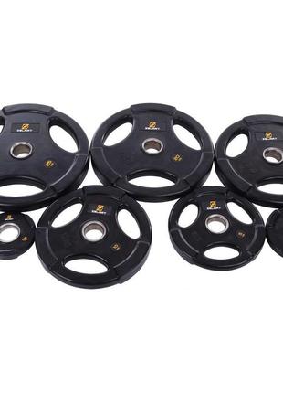 Диски (диски) прогумовані zelart ta-2673-20 51 мм 20 кг чорний7 фото
