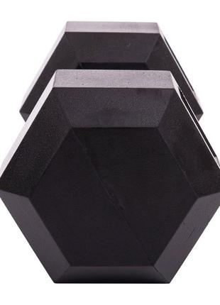 Гантель суцільна шестигранна zelart sc-80075-20 1 шт 20 кг3 фото
