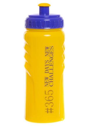 Пляшка для води zelart 365 new days fi-5957 500 мл кольору в асортименті2 фото