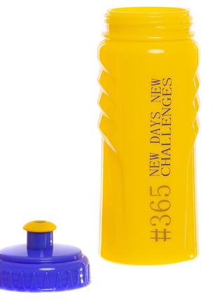 Пляшка для води zelart 365 new days fi-5957 500 мл кольору в асортименті9 фото