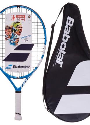 Ракетка для великого тенісу юніорська babolat bb140217-136 drive junior 21 блакитний