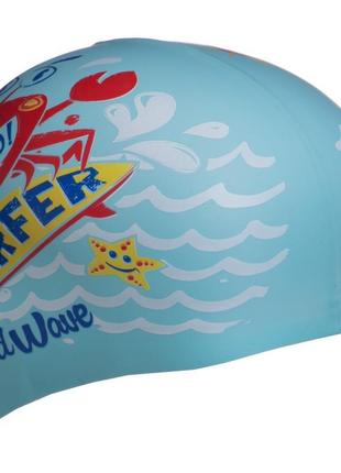 Шапочка для плавания детская madwave junior surfer m057912 цвета в ассортименте9 фото