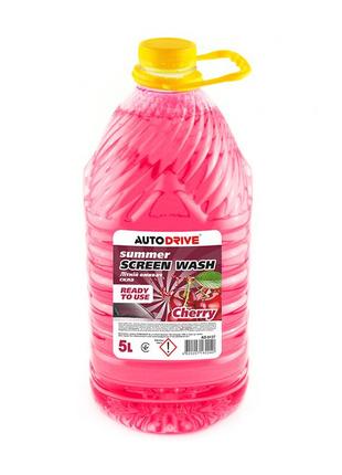 Омыватель стекла летний autodrive summer screen wash cherry pet 5л