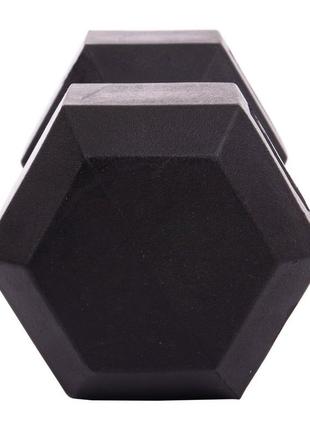 Гантель суцільна шестигранна zelart ln-1205-15 1 шт 15 кг3 фото