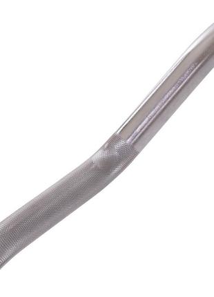 Штанга фиксированная изогнутая обрезиненная zelart rubber coated barbell ta-2687-25 длина-95см 25кг5 фото