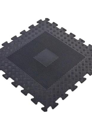Килимок модульне підлогове покриття для спортзалу zelart fi-5349 118х118 см чорний5 фото