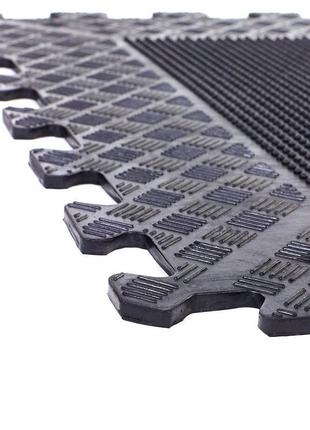Килимок модульне підлогове покриття для спортзалу zelart fi-5349 118х118 см чорний8 фото