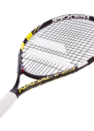 Ракетка для большого тенниса юниорская babolat 140132-142 nadal junior 23 черный-желтый4 фото