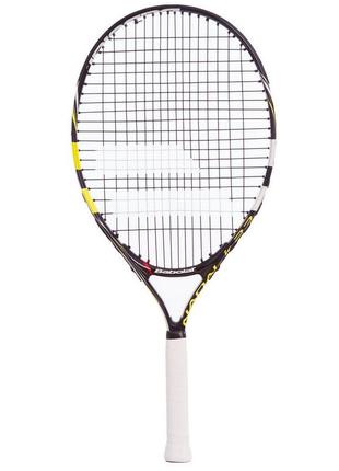 Ракетка для большого тенниса юниорская babolat 140132-142 nadal junior 23 черный-желтый2 фото