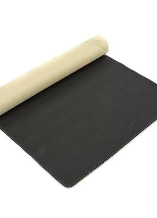 Коврик для йоги льняной (yoga mat) record fi-7157-7 размер 183x61x0,3см принт сакура4 фото