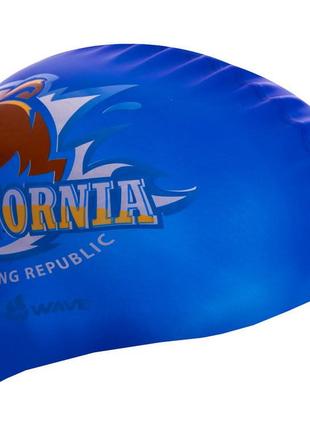 Шапочка для плавания madwave california m055833000w темно-синий2 фото