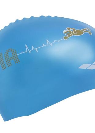 Шапочка для плавания детская arena kun junior cap ar-91552-90 цвета в ассортименте8 фото