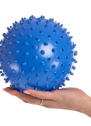 М'яч для фітнесу масажний zelart ba-3401 18 см кольору в асортименті4 фото