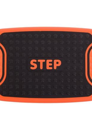 Степ-платформа 4 in 1 mutifuctional step zelart fi-3996 53x36x14см черный-оранжевый4 фото