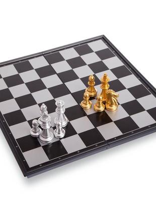 Шахматы дорожные на магнитах zelart 3810-a 25,5x25 см пластик