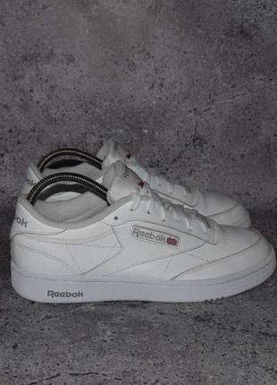 Reebok classic club c 85 (мужские кожаные кроссовки кеды рибок )