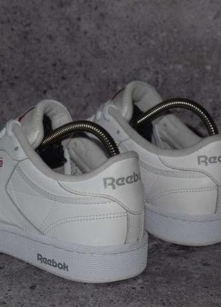 Reebok classic club c 85 (мужские кожаные кроссовки кеды рибок )5 фото