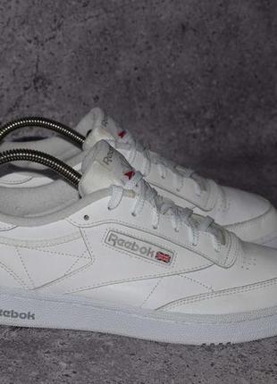 Reebok classic club c 85 (мужские кожаные кроссовки кеды рибок )4 фото