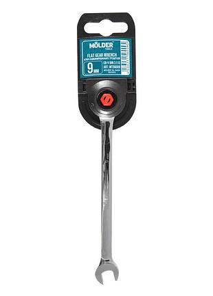 Ключ комбинированный с трещоткой molder mt56009 cr-v, 9мм