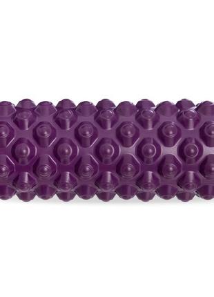 Роллер для йоги и пилатеса (мфр ролл) grid bubble roller zelart fi-5714 36см цвета в ассортименте3 фото