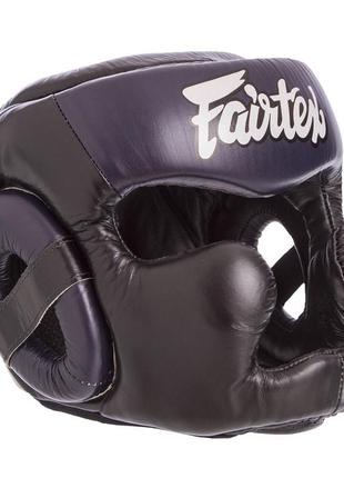 Шолом боксерський з повним захистом шкіряний fairtex hg13-close m-xl кольору в асортименті6 фото